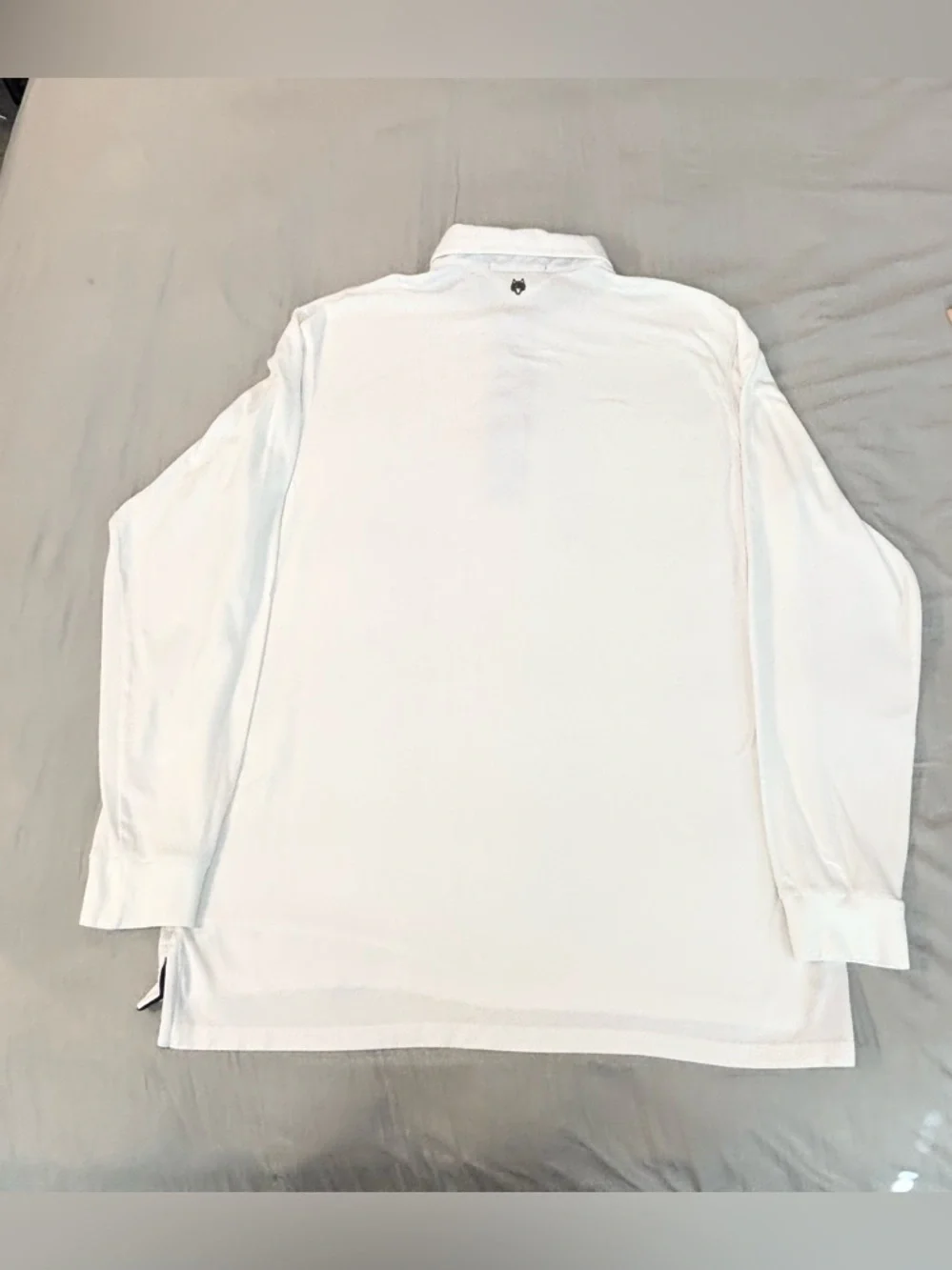 Greyson Long Sleeve Polo Shirt Men’s Large White Pima Cotton Blend - Picture 3 of 8